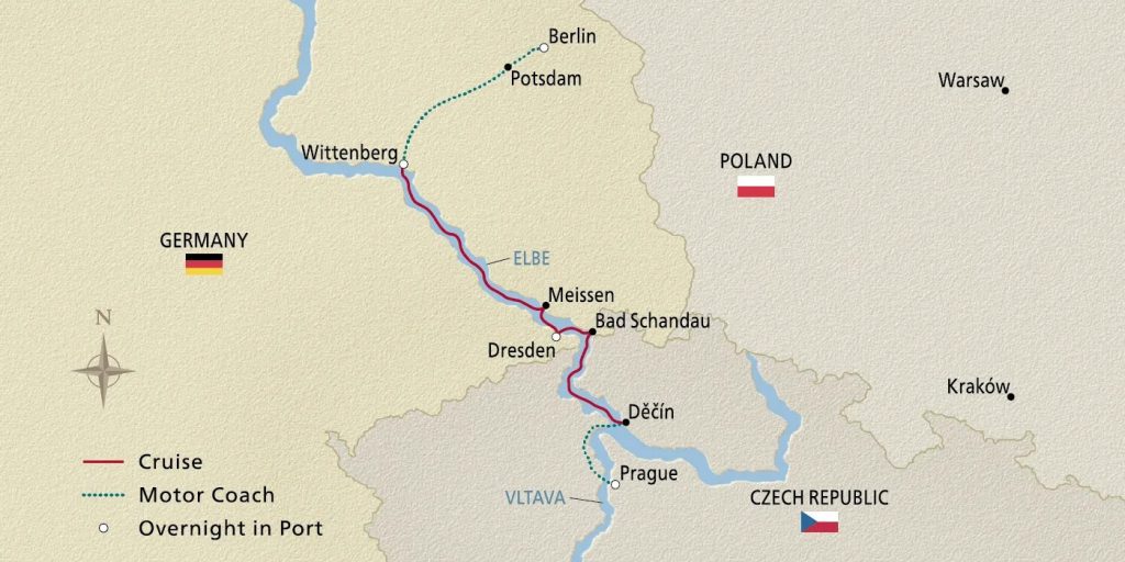 Christmas Along the Elbe Map