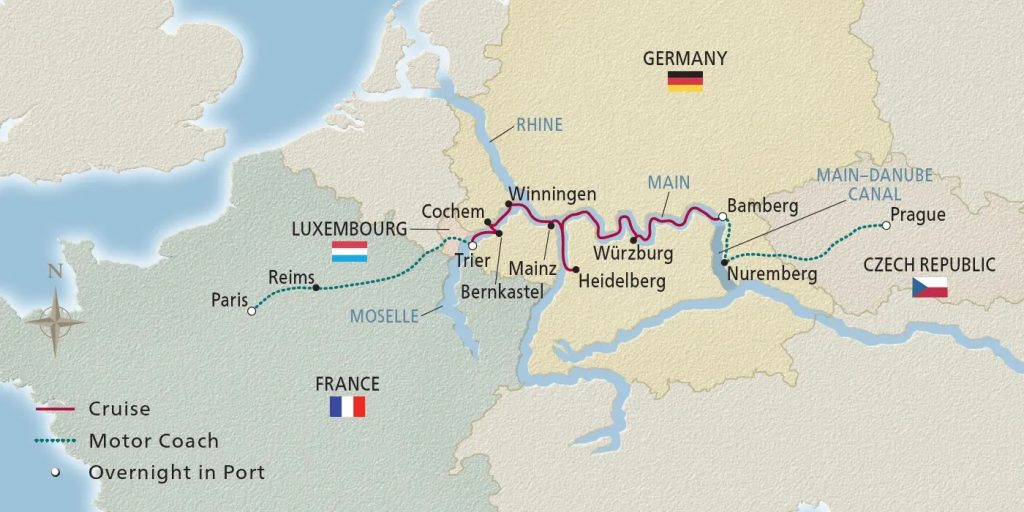 Christmas on the Main Moselle Map