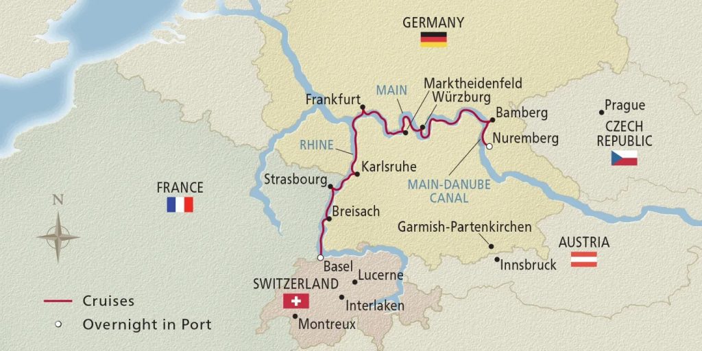 Christmas on the Rhine Main Map
