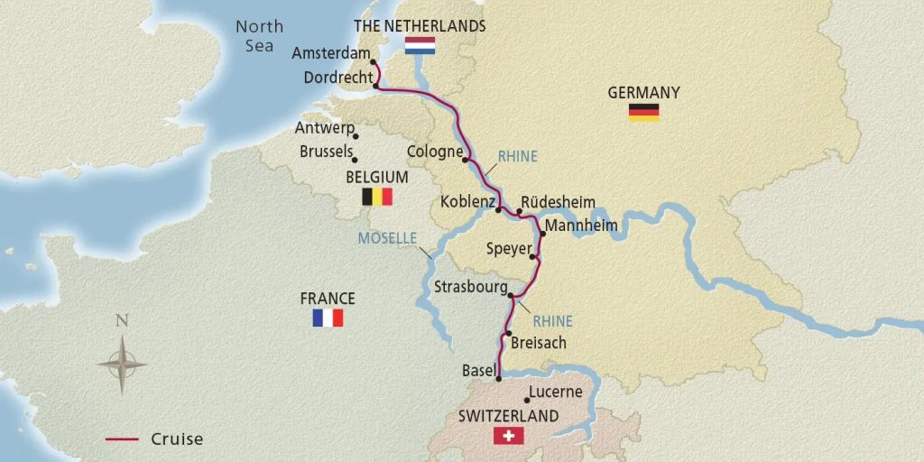 Christmas on the Rhine Map