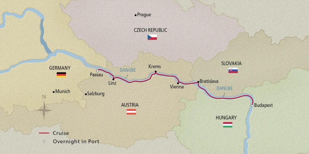 Danube Christmas Delights Map