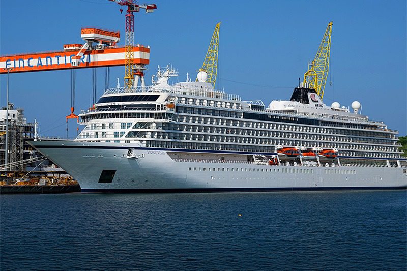 Viking Vesta being delivered, June 2025, from Fincantieri