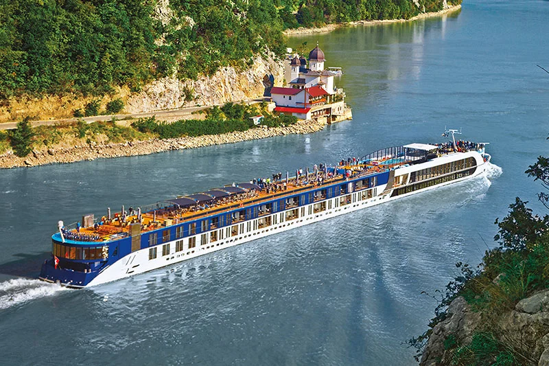 Amawaterways ship sailing the Rhine river